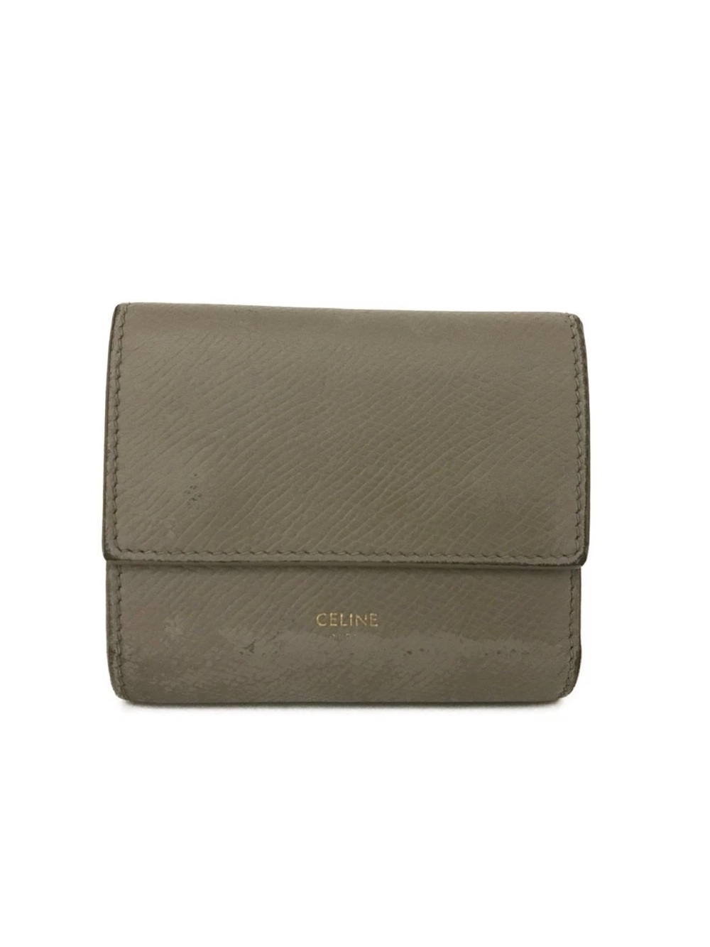 Celine Small Folded / Flap Wallet in Grainy Calfskin 👝